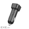 Зарядний пристрій BOROFONE 1xUSB-C PD30W + 1xUSB QC3.0 car adapter black (6941991110818)