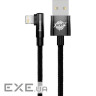 Кабель BASEUS MVP 2 Elbow-shaped Fast Charging Data Cable USB to iP 2.4A 1м Black (CAVP000001)