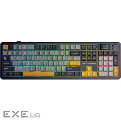 Клавіатура бездротова AULA F108 Pro Wireless Gasket Keyboard Reaper switch, 2.4G, BT (6978080501295)