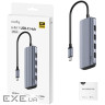 Хаб USB 3.0 Type-C -> 4xUSB-A, 1хUSB-C, 1xHDMI 4K@60 Hz, алюмінієвий корпус, Cudy (UH500)