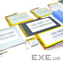 Літій-полімерний акумулятор 7*20*30mm (Li-ion 3.7В 380мА&middot,год) (702030) ) (702030)