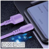Дата кабель USB 2.0 AM to USB-C 1.0m soft silicone violet ColorWay (CW-CBUC044-PU)
