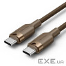 Кабель Vention USB Type-C - USB Type-C (M/M), 60W, 3A, 2 м, Copper (TRDJH)