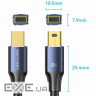 Кабель DisplayPort mini M - mini M 2.0м, V1.4, 8K 60Гц 32.4Gbps Blue Aluminum Alloy, Vention (HCGLH)