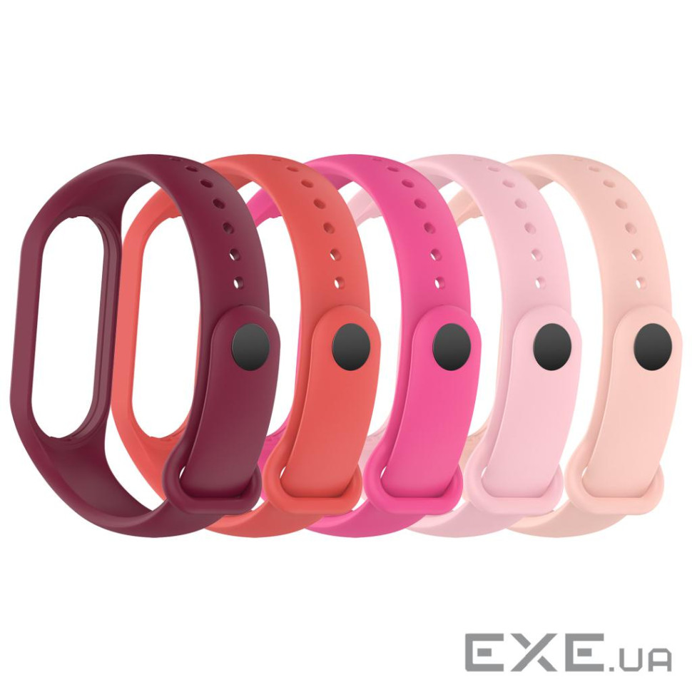 Ремінець до фітнес браслета Armorstandart комплект 5шт Xiaomi Mi Band 7/6/5 New Style Pin (ARM75066)
