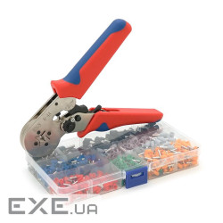 Кримпер HCS8 6-4A для обтиску кабельного наконечника, red-blue + набір кабельних н (HCS8 6-4A+VE780) (HCS8 6-4A+VE780)