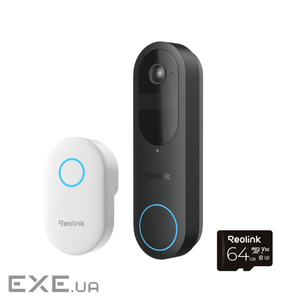 Дверний дзвінок Reolink Video Doorbell Wi-Fi/АКБ (D340B)