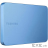 Toshiba External Hard Drive Canvio Flex (2.5 " 2TB, USB3.2 Gen 1, Metallic Blue) (HDTX220EPCAA)