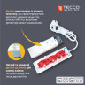 Мережевий подовжувач TECCO 1.5м 2 поста white (8681277843433)