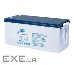 Акумуляторна батарея GEL RITAR DG12-200, Gray Case, 12V 200.0Ah