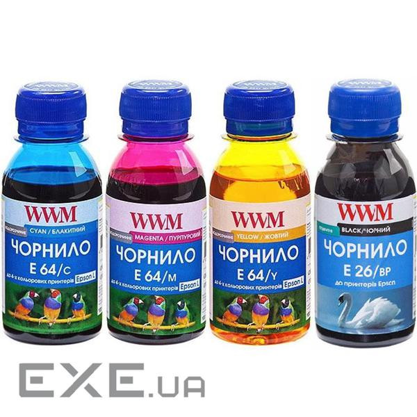 Чорнило WWM Epson L605/L4150/L1455, 4х100г BP/C/M/Y (E26/64SET4-2)