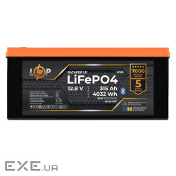 Аккумулятор LP LiFePO4 12,8V - 315 Ah (4032Wh) (BMS 200A/100А) пластик Smart BT (41260)