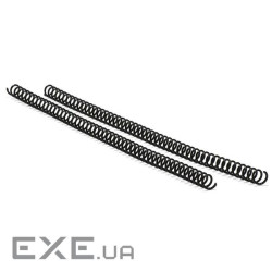 Спіраль пласт. Agent A4, 4:1, 38мм, чорний, уп /25 (1713803)