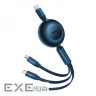 Кабель Baseus Bright Mirror 2 Series 3-in-1 (Micro USB+Lightning+Type-C) 100W (1.1m) pu (CAMJ010205)