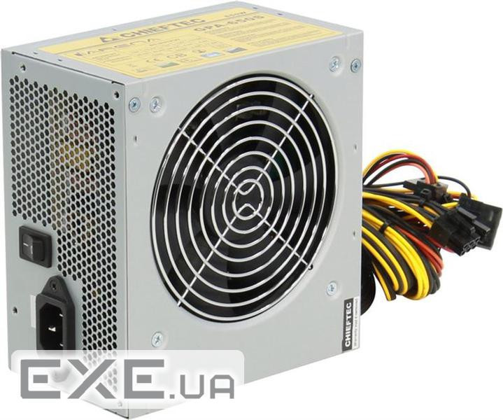 Блок живлення Chieftec 650 W ATX 2.3 APFC 20+4+2/ 4+6/ 8pcie 1*12см TUV/ CE 10шт/ уп bulk (GPA-650S)