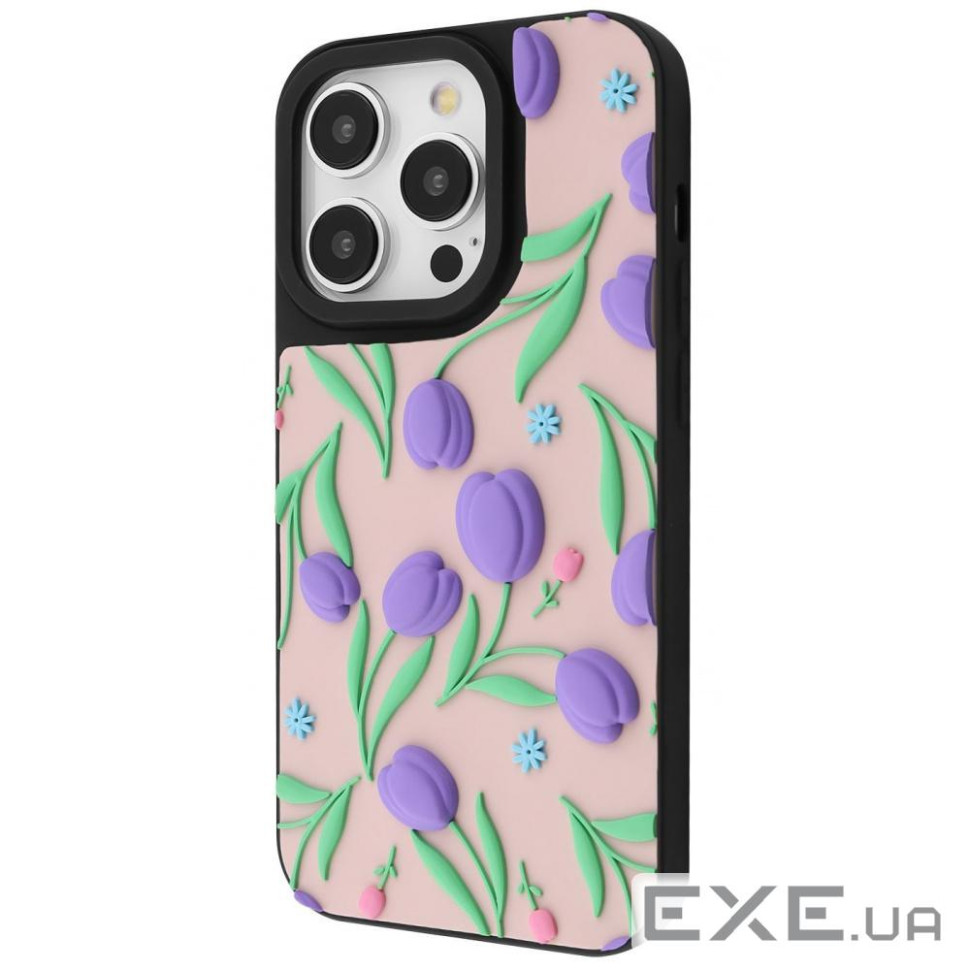 Чехол WAVE Doodle Case iPhone 16 Pro flowers (63531 flowers)