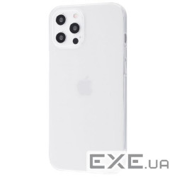 Чохол Силікон 0.5 mm iPhone 12 Pro Max white (30091 white)
