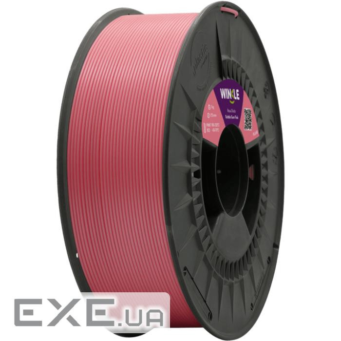 Пластик (Filament) WINKLE PLA HD 1кг, 1.75мм, рожевий (PHD01000175ROSCHIWNK)