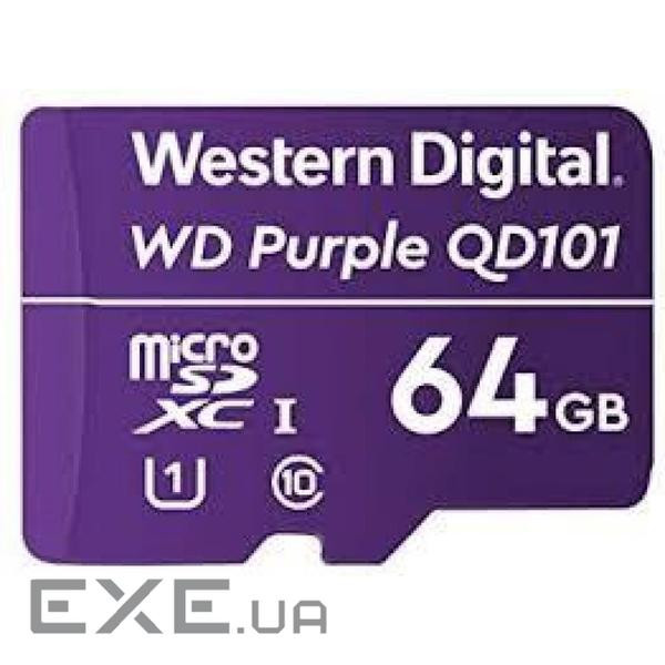 Карта пам'яті WD 64GB microSDXC class 10 UHS-I (WDD064G1P0C)