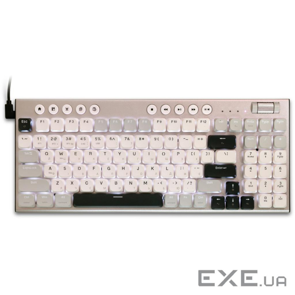 Клавіатура Thunderobot K96 Tri-mode Red Switch UA Grey (6932066308230)