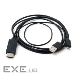 Перехідник MHL, microUSB (5pin) M, USB M-HDMI AM (1.8m) Extradigital (KBV1683)