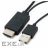 Перехідник MHL, microUSB (5pin) M, USB M-HDMI AM (1.8m) Extradigital (KBV1683)
