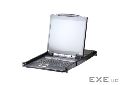 8-портовий KVM over IP комутатор Slideaway з 17'' LCD екраном, 19'', 2 кабелі VGA- (CL5708IM-ATA-RG)