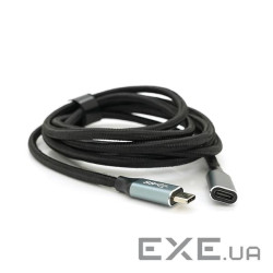 Підовжувач Type-C to Type-C (USB 3.2 GEN2 male to female), оплетений (YT-TC-TC-B-2m(male to female))