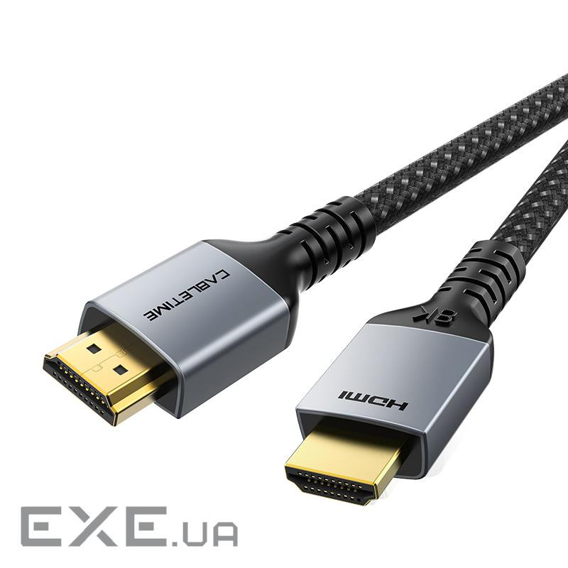 8K HDMI 2.1 Cable Aluminum Housing, Gold plated, 8K/60HZ (CA915835)