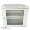 Шафа настінна GEAR 9U 19" 600x450x500 мм, + полка 19", grey (GWMSN-9U-600-450G)