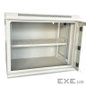 Шафа настінна GEAR 9U 19" 600x450x500 мм, + полка 19", grey (GWMSN-9U-600-450G)