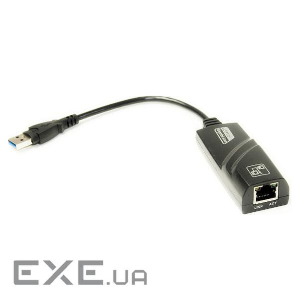 Перехідник PowerPlant USB 2.0 -> RJ45, 15cm (DV00DV4066)