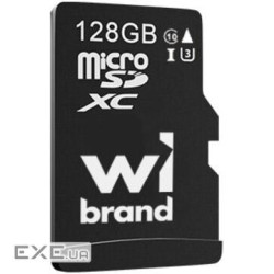 Карта пам'яті WIBRAND microSDXC 128GB UHS-I U3 Class 10 (WICDHU3/128GB)