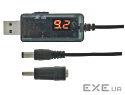 Кабель живлення USB to DC MAXXTER USB-AM to 5.5/3.5mm 9/12V 0.8м (UB-DC9/12-0.8M)
