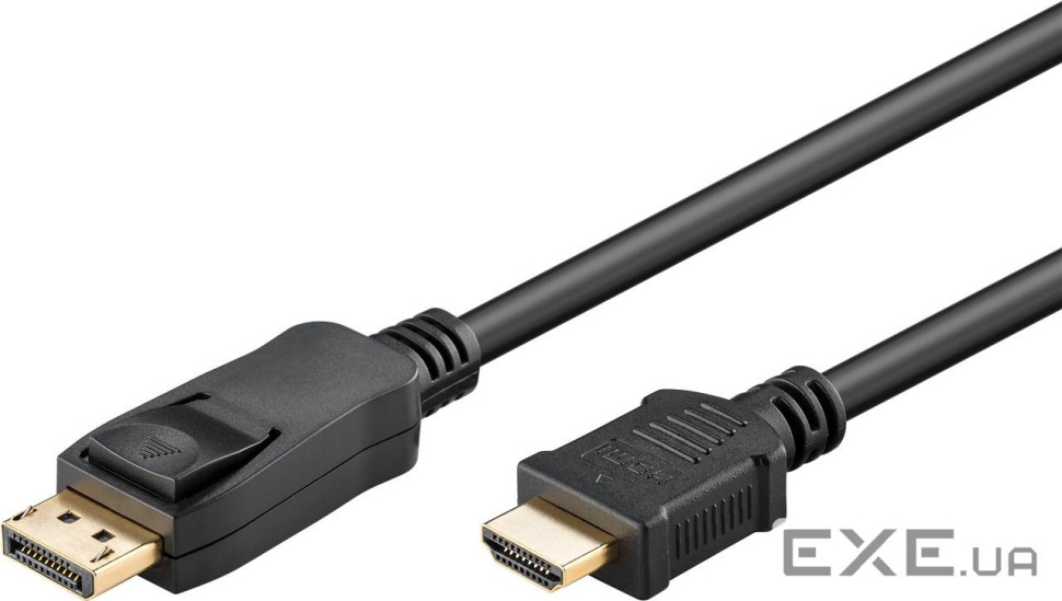 Кабель монітора-адаптер DisplayPort-HDMI M/M (HDMIекран) 1.0m,v1.2-v2.0 4K@60Hz D=5mm C (75.06.4844) ) 1.0m,v1.2-v2.0 4K
