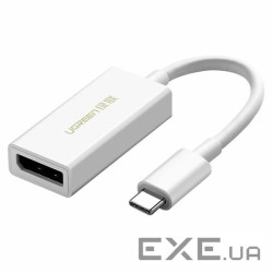 Перехідник USB-C to DisplayPort Adapter MM130 white Ugreen (40372)