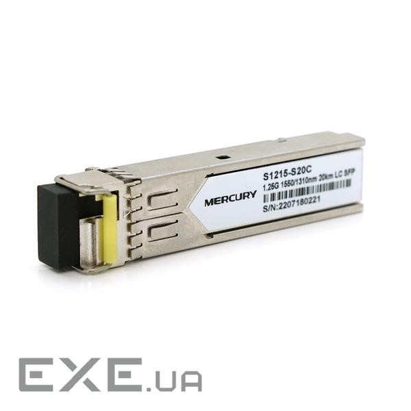 SFP модуль MERCURY 1.25G 1550nm 20Km WDM LC підтримка DDM (S1215-S20C-LC) DDM (S1215-S20C-LC)