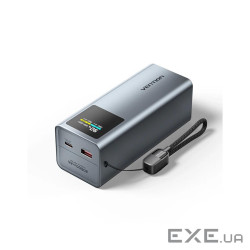 Батарея універсальна Vention 20000 mAh 100W Gray TFT Display Type (FKCH0)