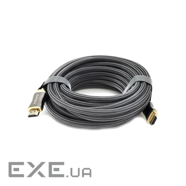 Кабель мультимедійний HDMI to HDMI 10.0m v2,0, OD-8.0mm 2K * 4K VEGGIEG (YT-HDMI(M)/(M)HX-10)