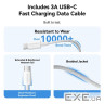 Зарядний пристрій 1xUSB-C 30W + USB-C cable М-М White Vention (G18W0-EU)
