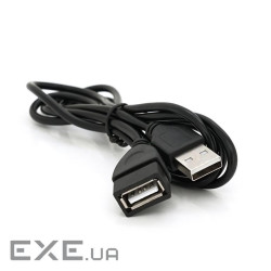 Підовжувач USB 2.0 AM/AF, 1,0m, чорний Q250 (YT-AM / AF-1.0m)