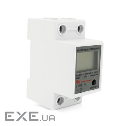Однофазний електронний лічильник на DIN-рейку, 220V, кнопка скидання, LCD + підсвічування (LWCD-BQ) (LWCD-BQ)