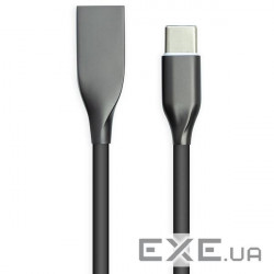Дата кабель USB 2.0 AM to Type-C 2.0m black PowerPlant (CA911257)