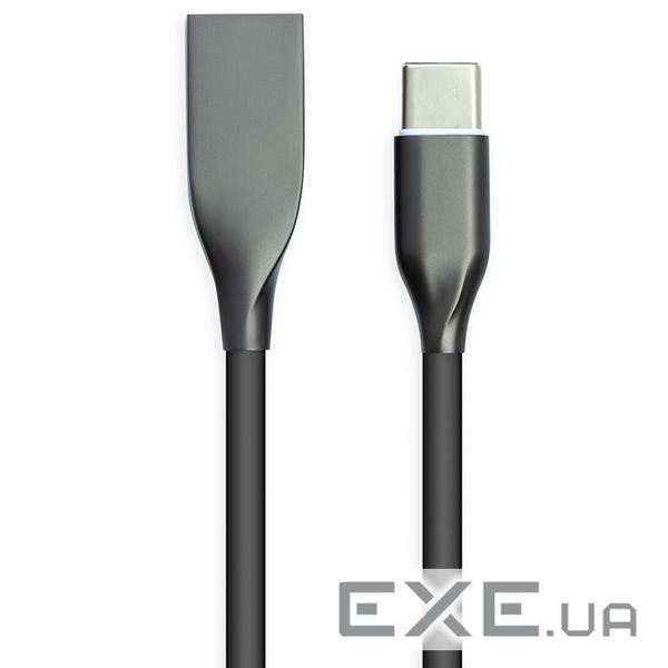 Дата кабель USB 2.0 AM to USB-C 2.0m black PowerPlant (CA911257)