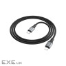 Дата кабель USB-C to Lightning 1.0m PD silicone X86 black HOCO (6931474777898)