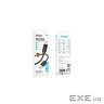 Дата кабель USB 2.0 AM to USB-C 1.0m silicone BX123 Leya black BOROFONE (6941991124211)
