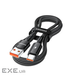 Дата кабель USB 2.0 AM to USB-C 1.0m 120W black Essager (EXC120-CG01-P)