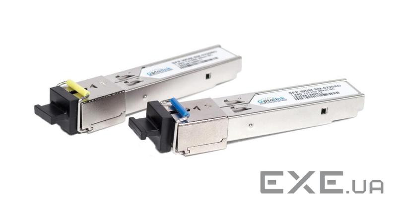 Модуль оптичний Optolink SFP-WDM-SM-0220BD (1G, 20km, SC, Tx 1550nm) (SFP-WDM-SM-0220BD-1550)
