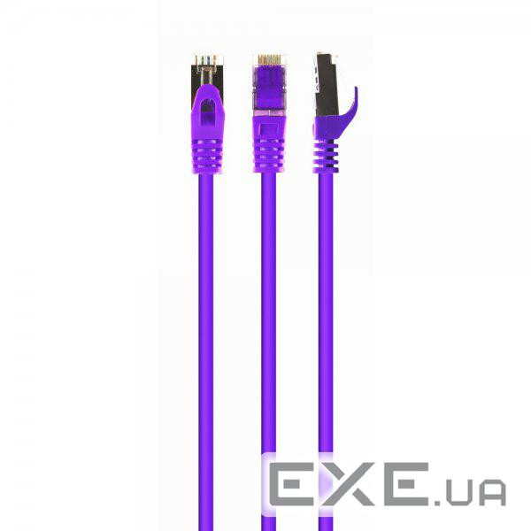 Патч корд, S/FTP, литий, 50u" штекер з фіксатором, 10 м, фіолетовий (PP6A-LSZHCU-V-10M) (PP6A-LSZHCU-V-10M)