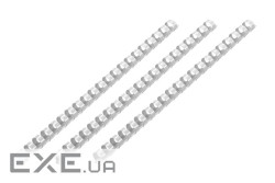 Пластикові пружини для біндера 2E, 25мм, світло-сірі, 50шт (2E-PL25-50LG) (2E-PL25-50LG)